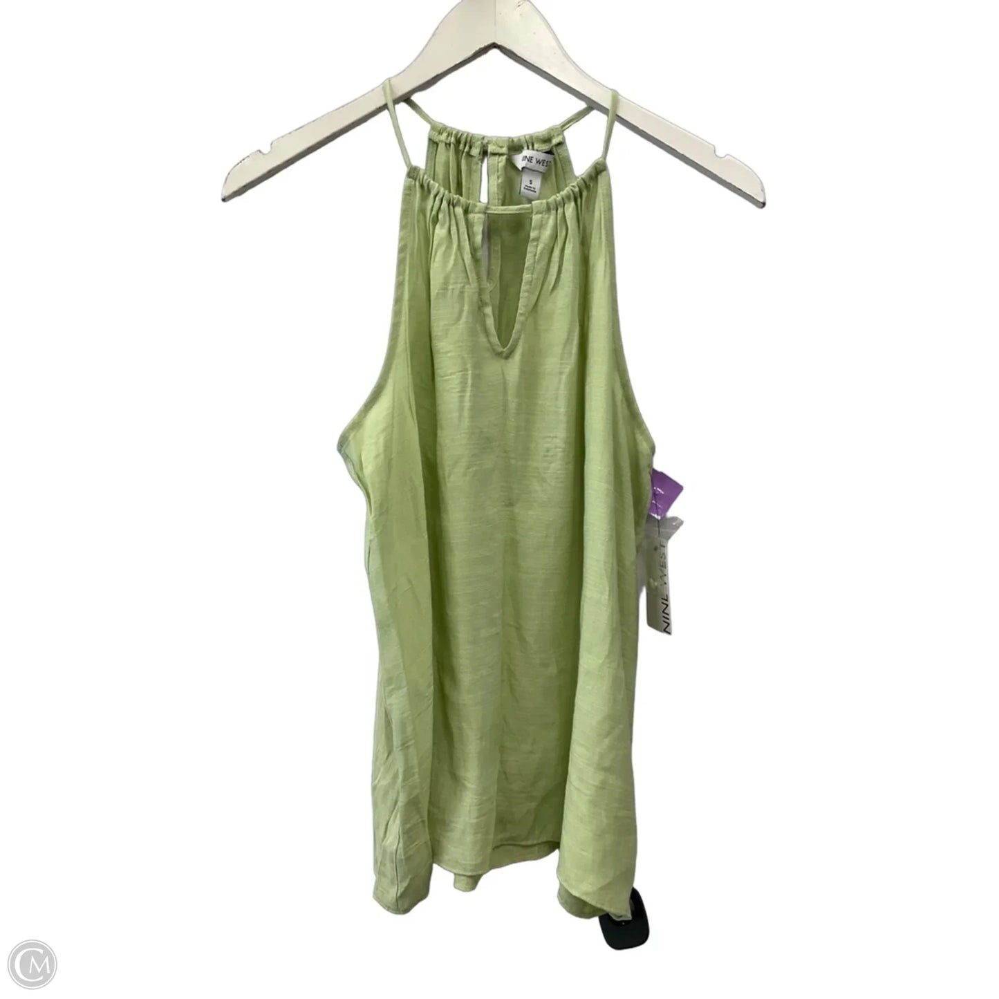Top Sleeveless By Nine West In Green, Size: S