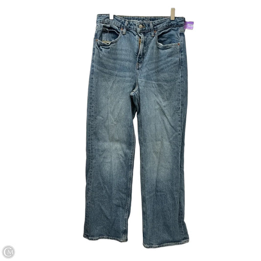 Jeans Wide Leg By Old Navy In Blue Denim, Size: 8