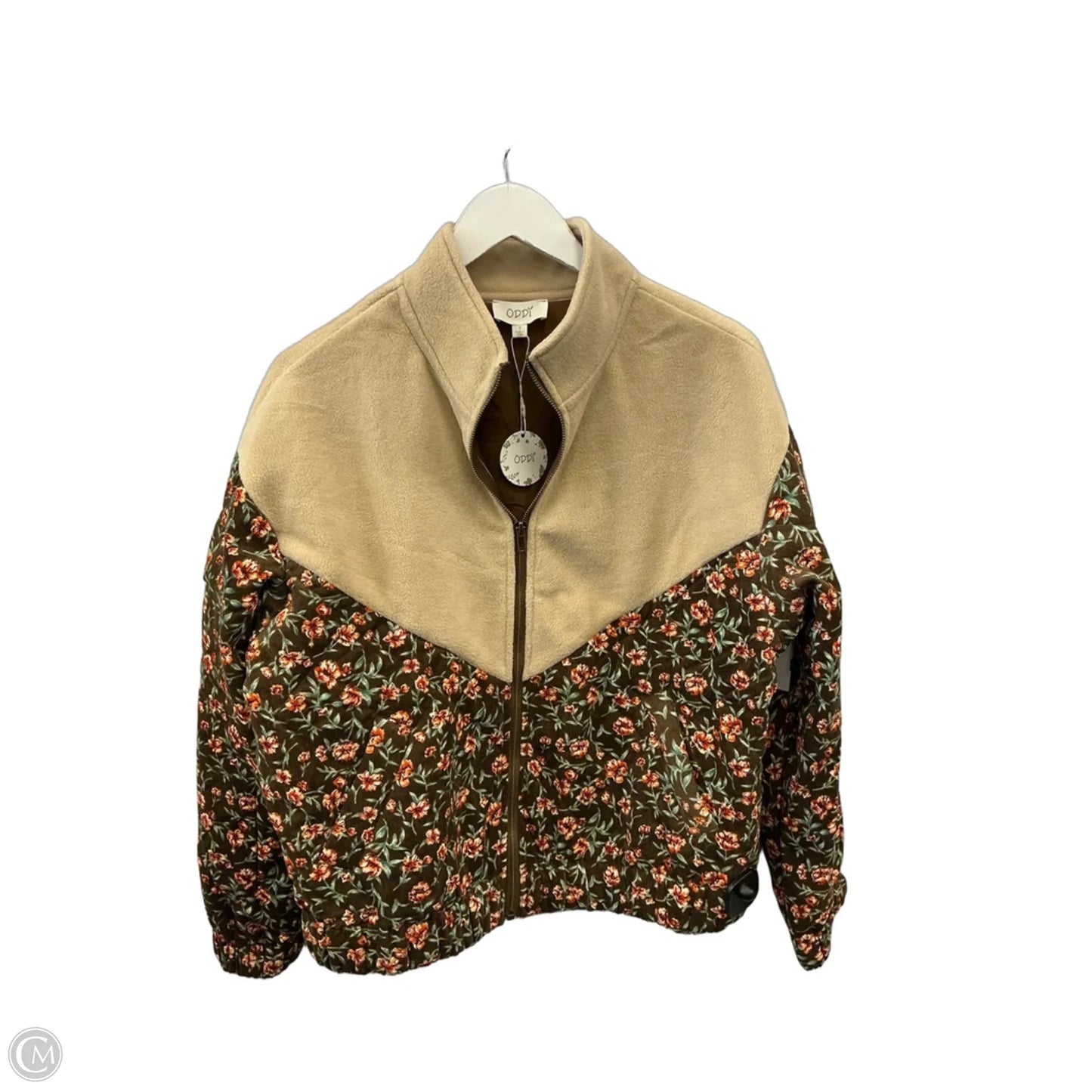 Jacket Fleece By Oddi In Tan, Size: S