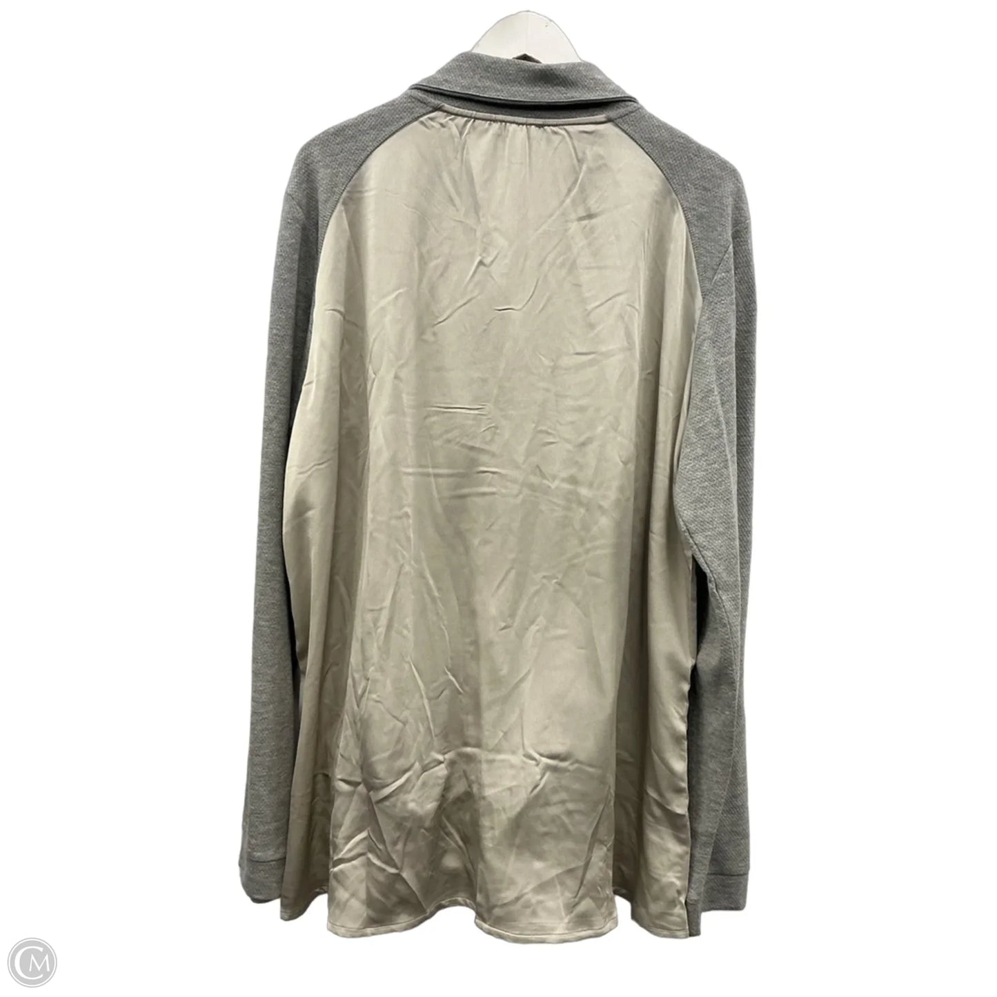 Sweatshirt Collar By Tribal In Grey, Size: Xxl
