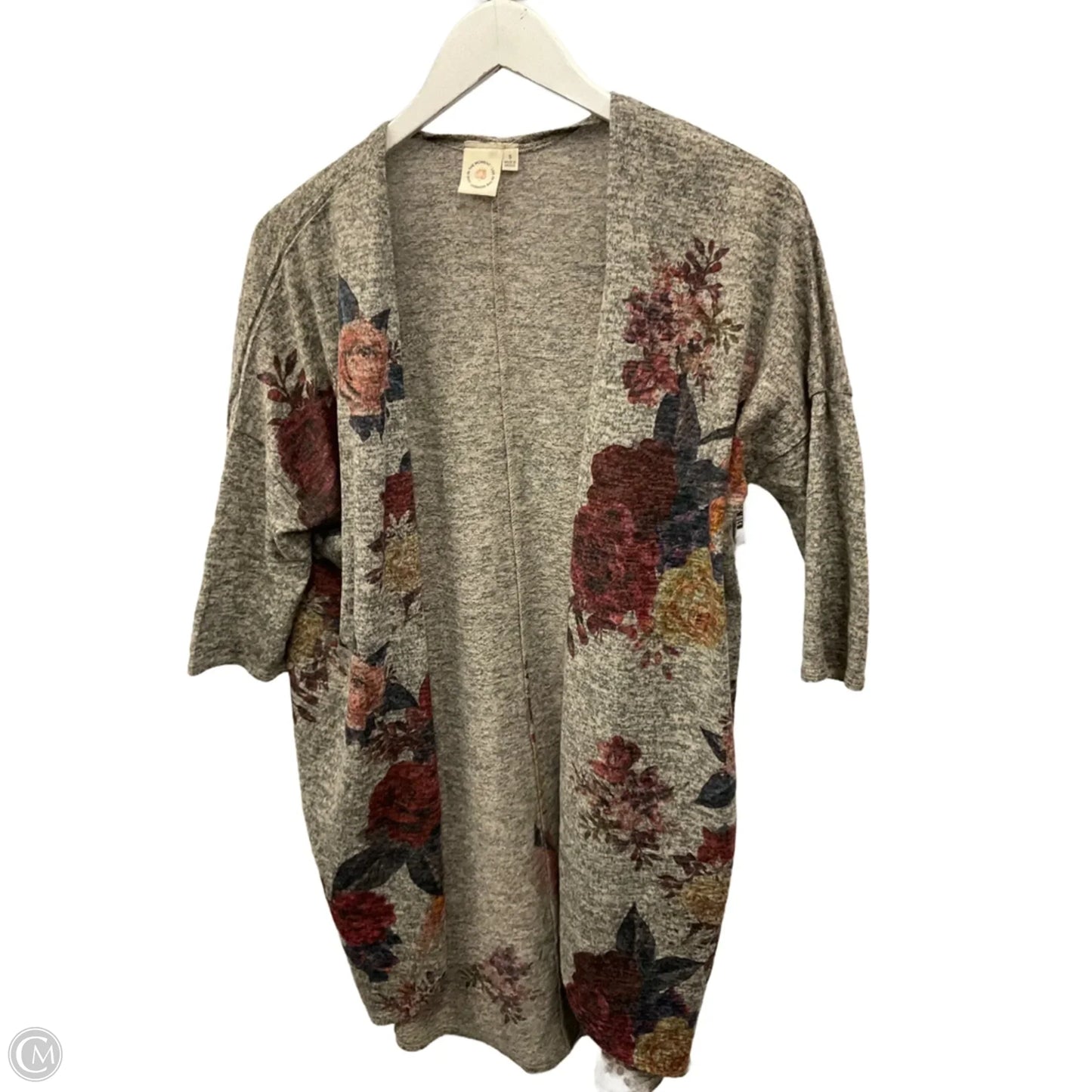 Sweater Cardigan By Live In The Moment In Grey, Size: S