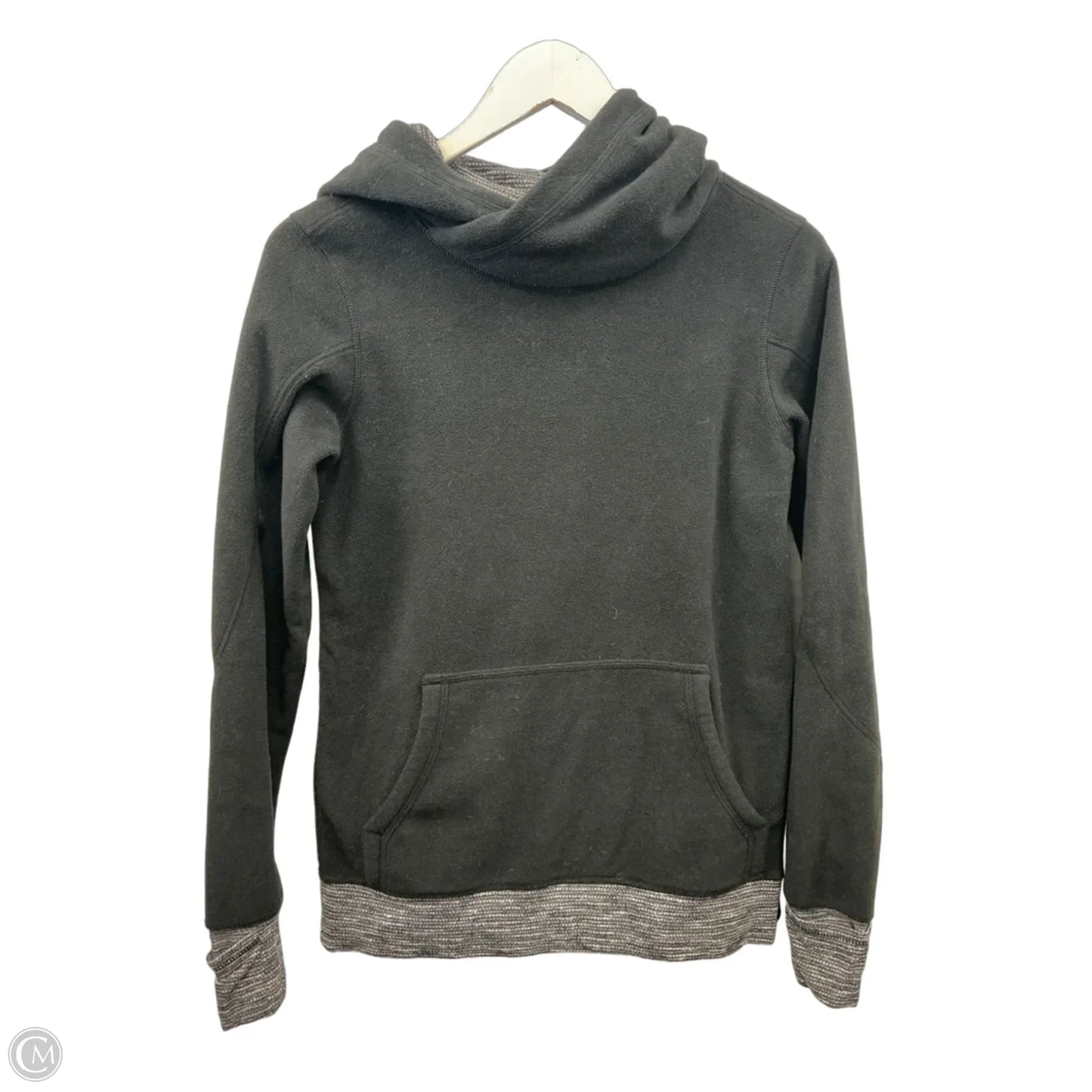 Athletic Sweatshirt Hoodie By Lululemon In Black, Size: S