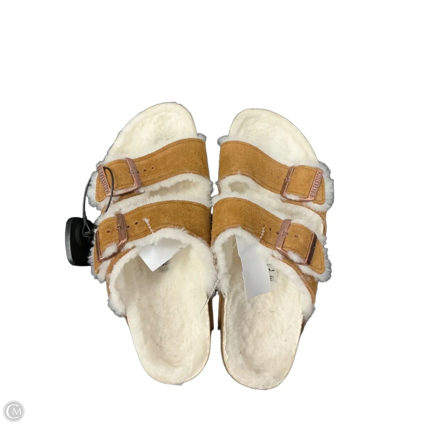 Sandals Flats By Birkenstock In Tan, Size: 9.5