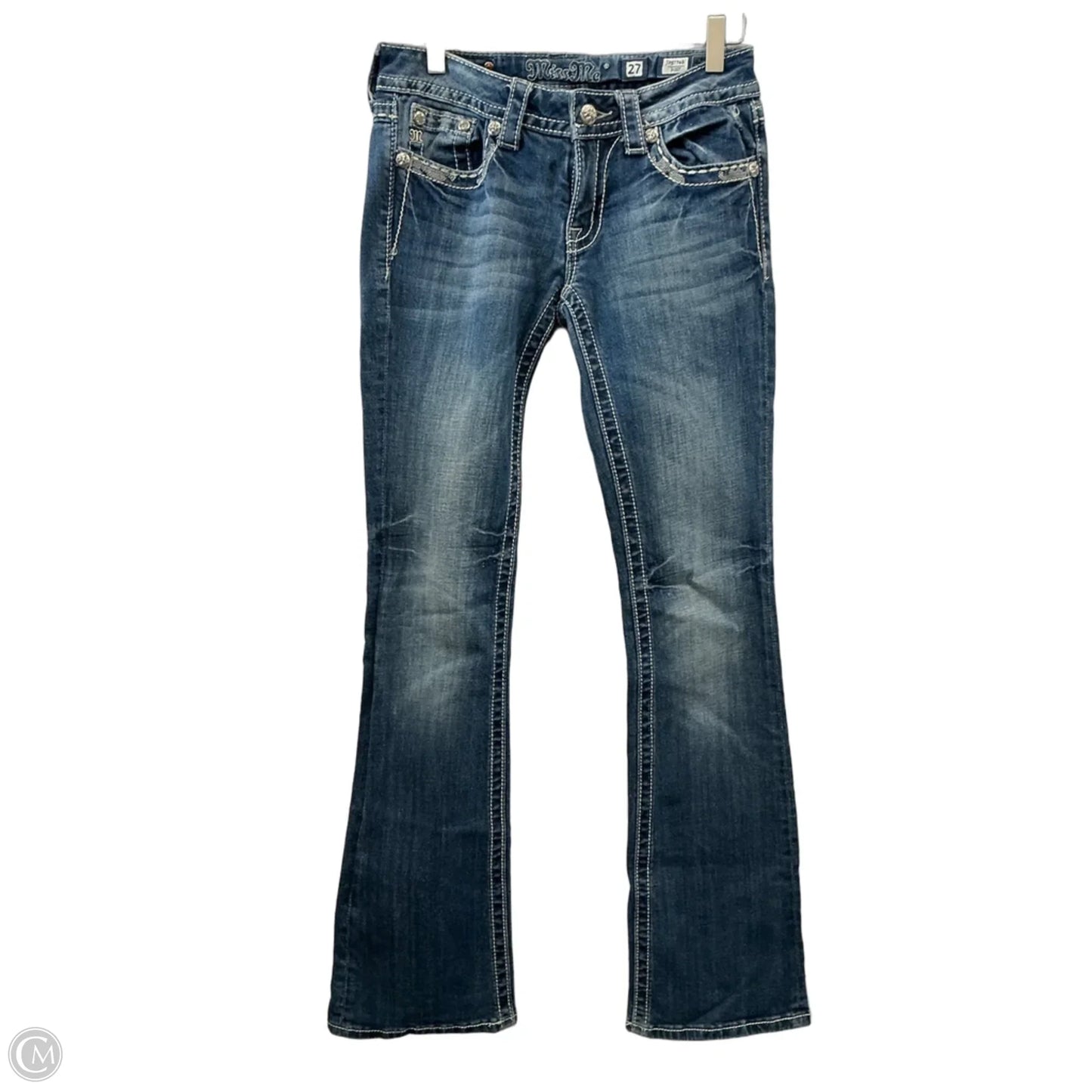 Jeans Boot Cut By Miss Me In Blue Denim, Size: 4