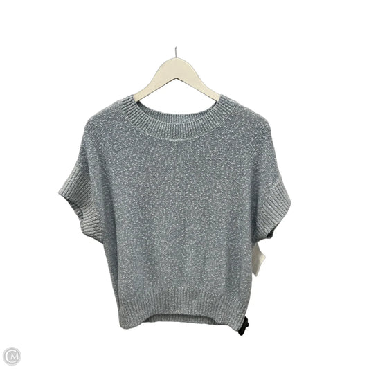 Sweater Short Sleeve By Loft In Blue, Size: M