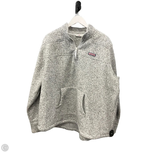 Athletic Sweatshirt Collar By Vineyard Vines In Grey, Size: 3x
