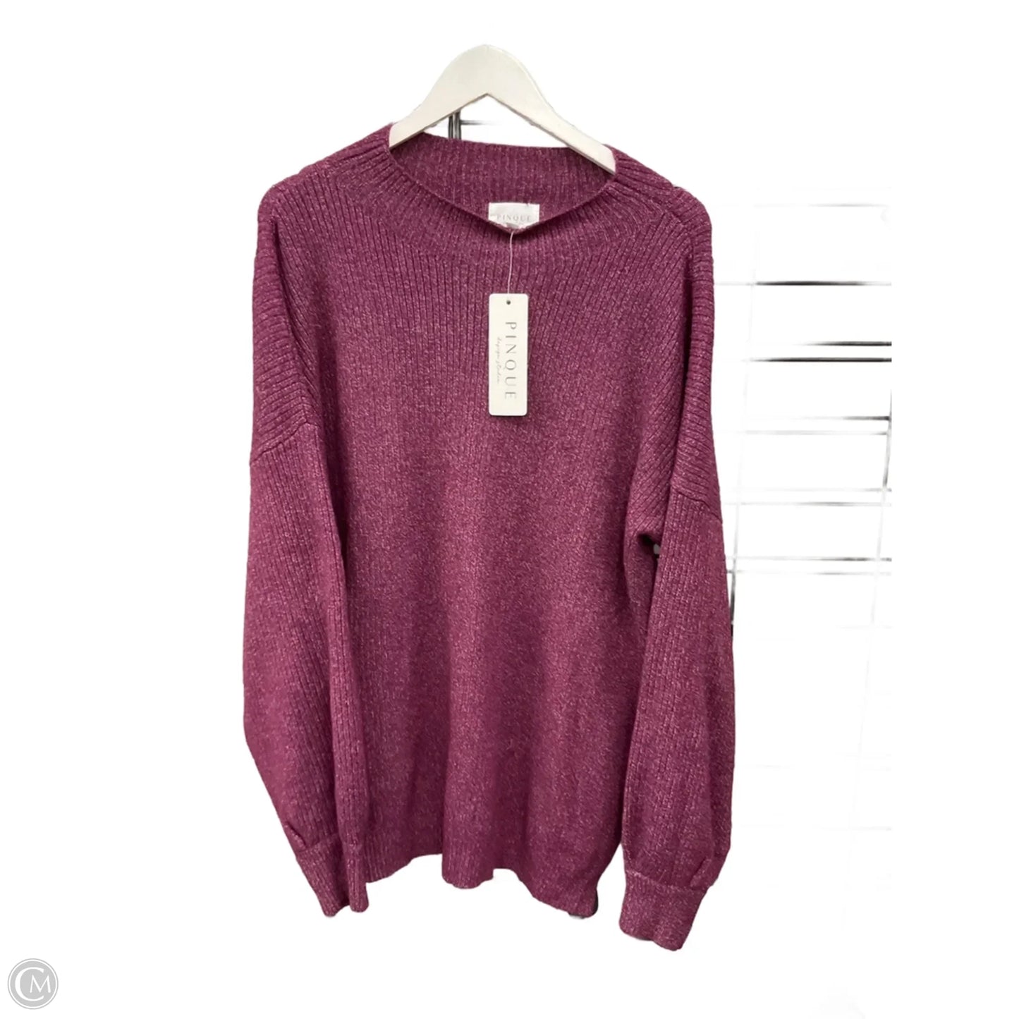 Sweater By Clothes Mentor In Purple, Size: 3x