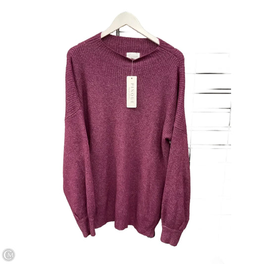 Sweater By Clothes Mentor In Purple, Size: 3x