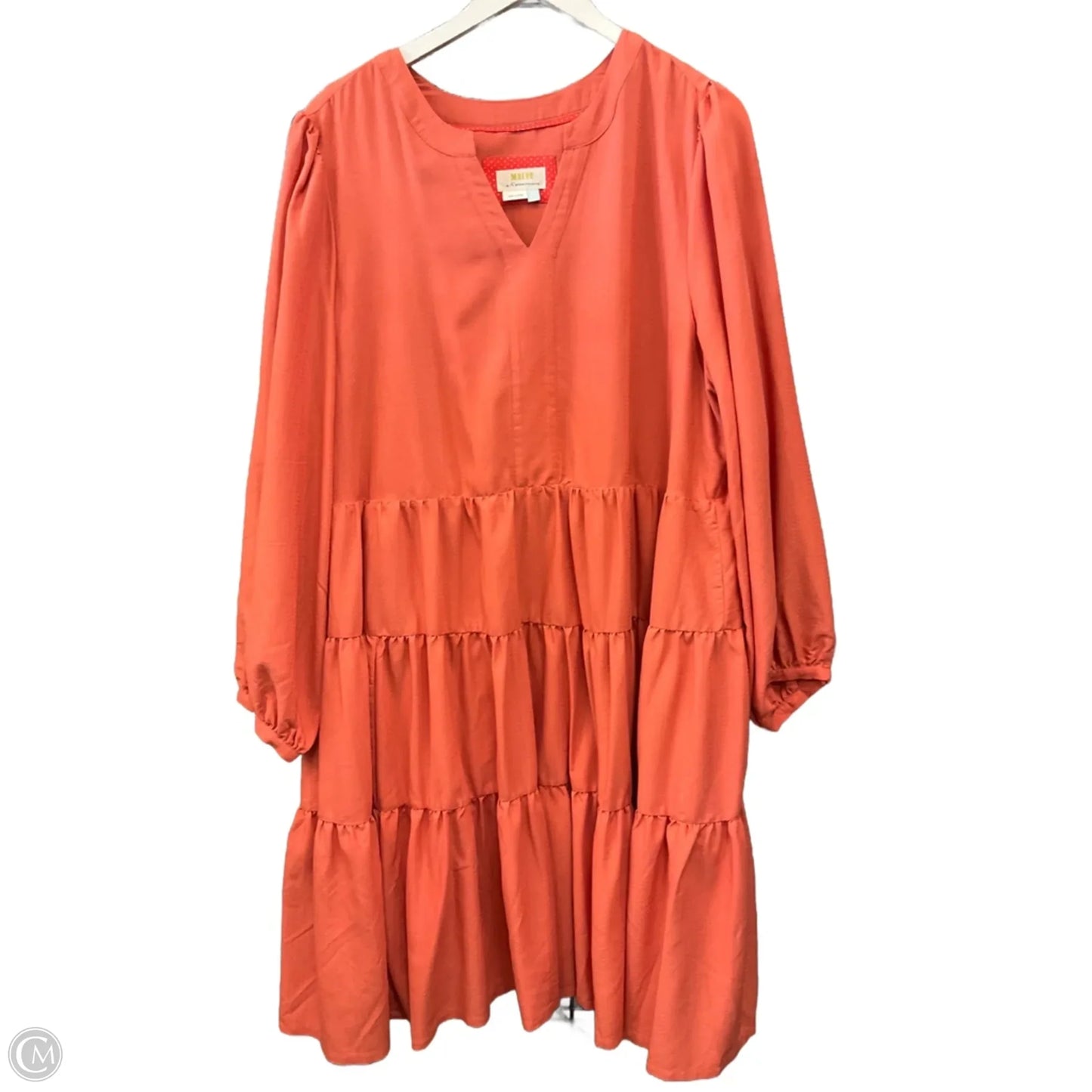 Dress Casual Midi By Maeve In Orange, Size: 2x
