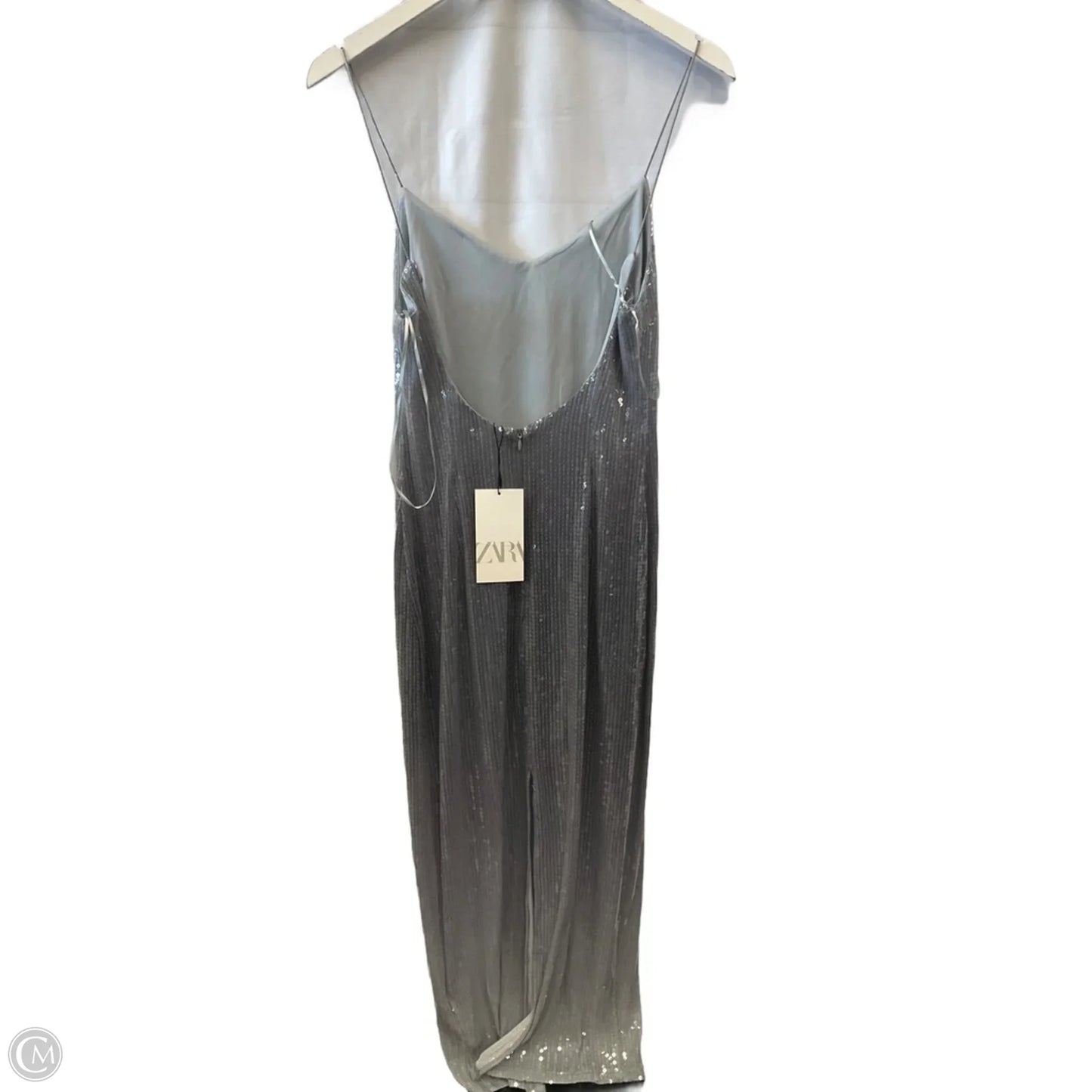 Dress Party Midi By Zara In Grey, Size: S