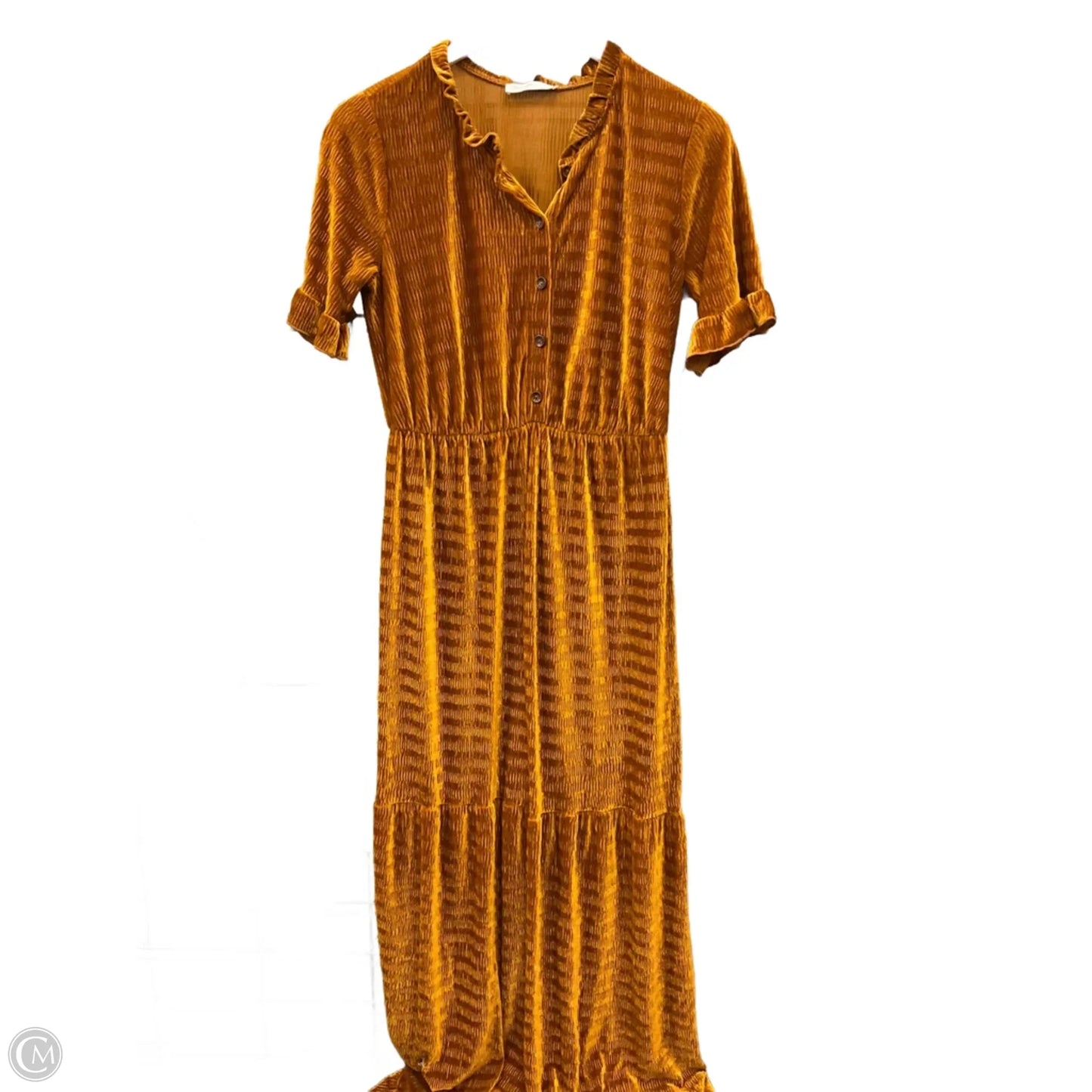 Dress Casual Midi By Ces Femme In Orange, Size: S
