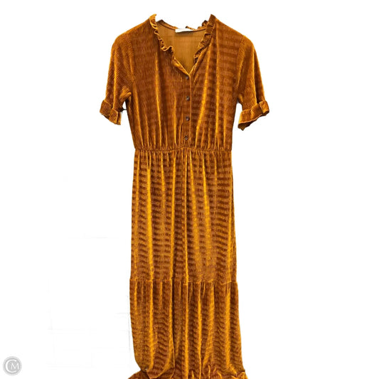 Dress Casual Midi By Ces Femme In Orange, Size: S