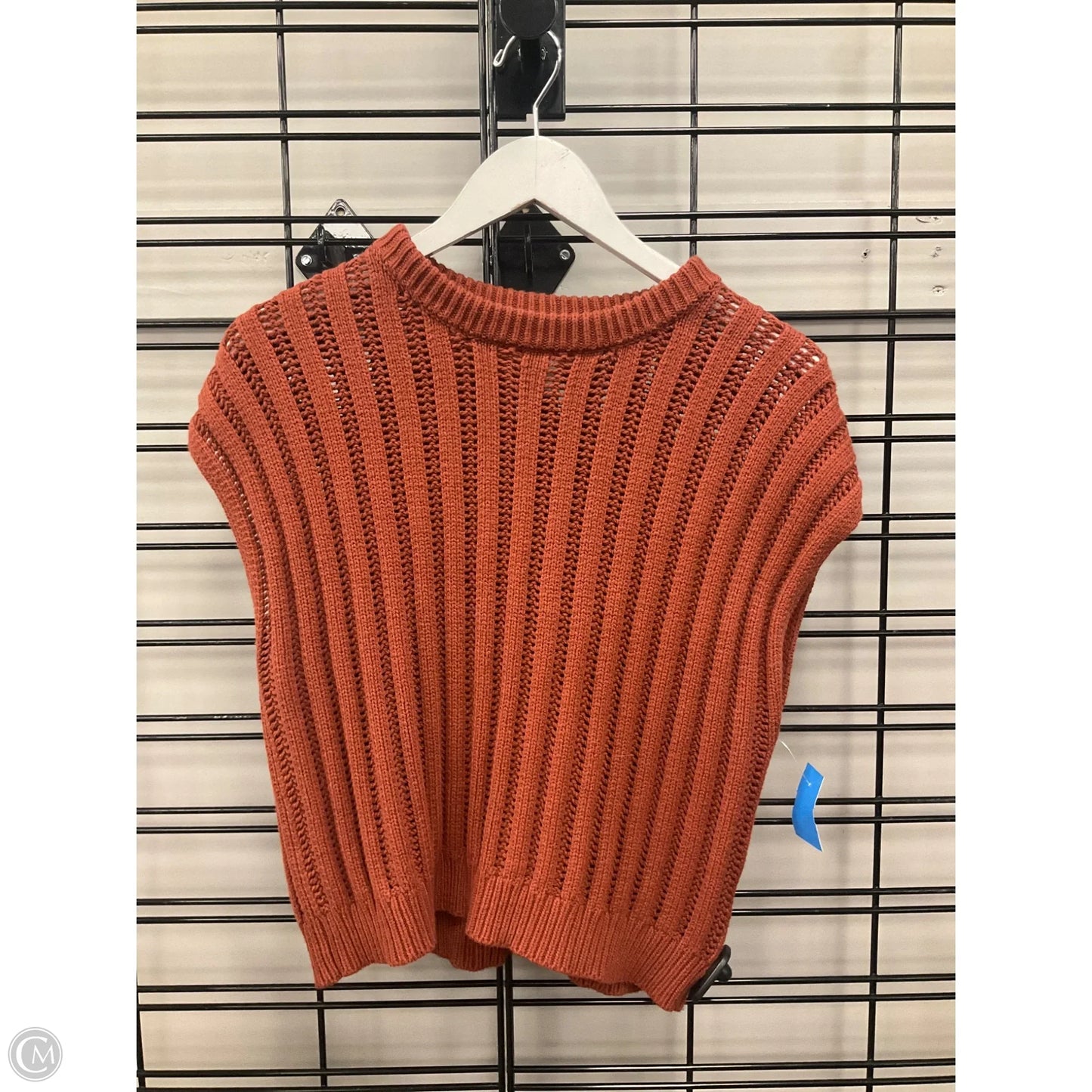 Vest Sweater By Jessica Simpson In Orange, Size: L