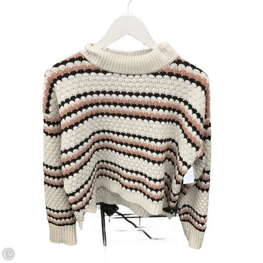 Sweater By Clothes Mentor In Cream, Size: L