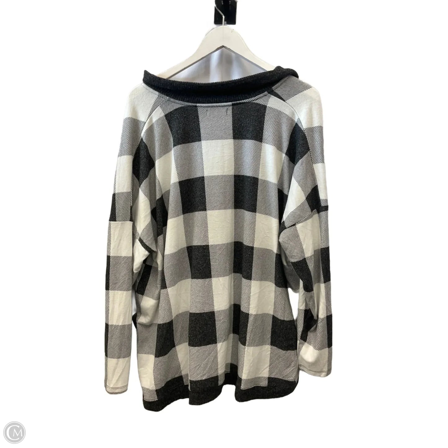 Top Long Sleeve By Maurices In Black & White, Size: Xl