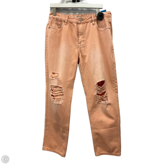 Jeans Straight By Rock & Roll In Peach, Size: 10