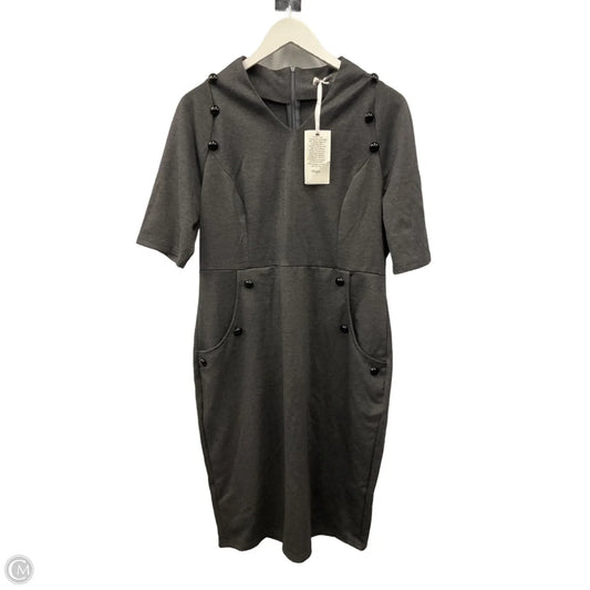 Dress Casual Midi By Grace Karin In Grey, Size: Xl