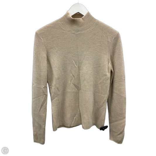 Top Long Sleeve By Ann Taylor In Beige, Size: M