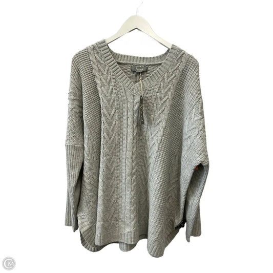 Sweater By Natural Reflections In Grey, Size: Xl