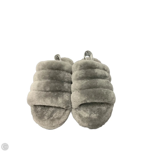 Slippers Designer By Ugg In Grey, Size: 7