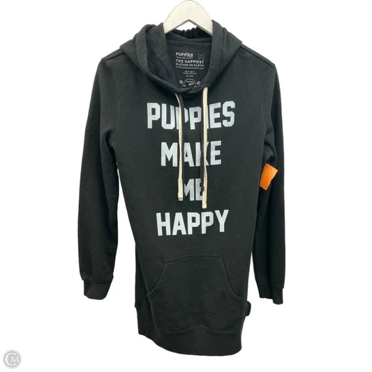 Sweatshirt Hoodie By Clothes Mentor In Black, Size: M