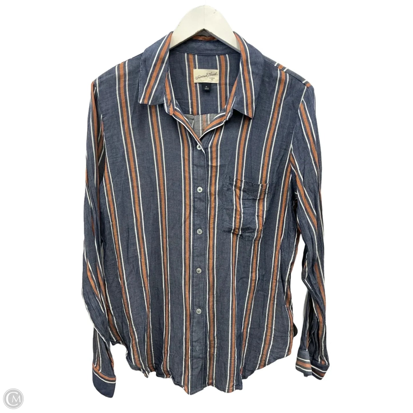 Top Long Sleeve By Universal Thread In Blue, Size: Xl