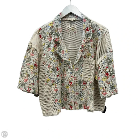 Blazer By Pol In Floral Print, Size: L