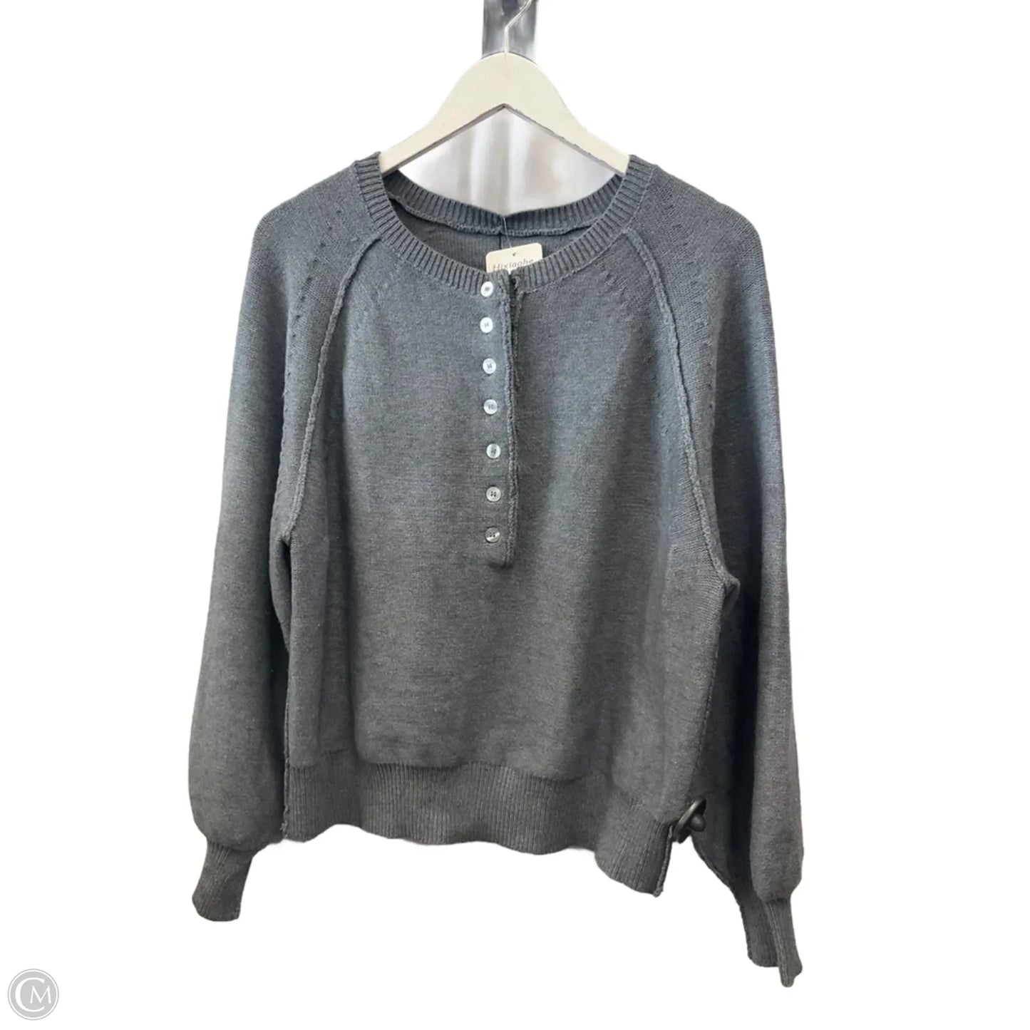 Sweater By Clothes Mentor In Grey, Size: M