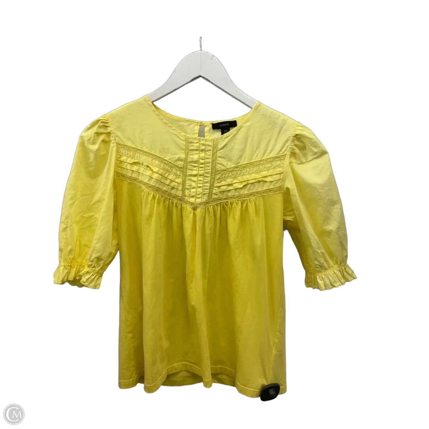 Top Short Sleeve By J. Crew In Yellow, Size: Xs