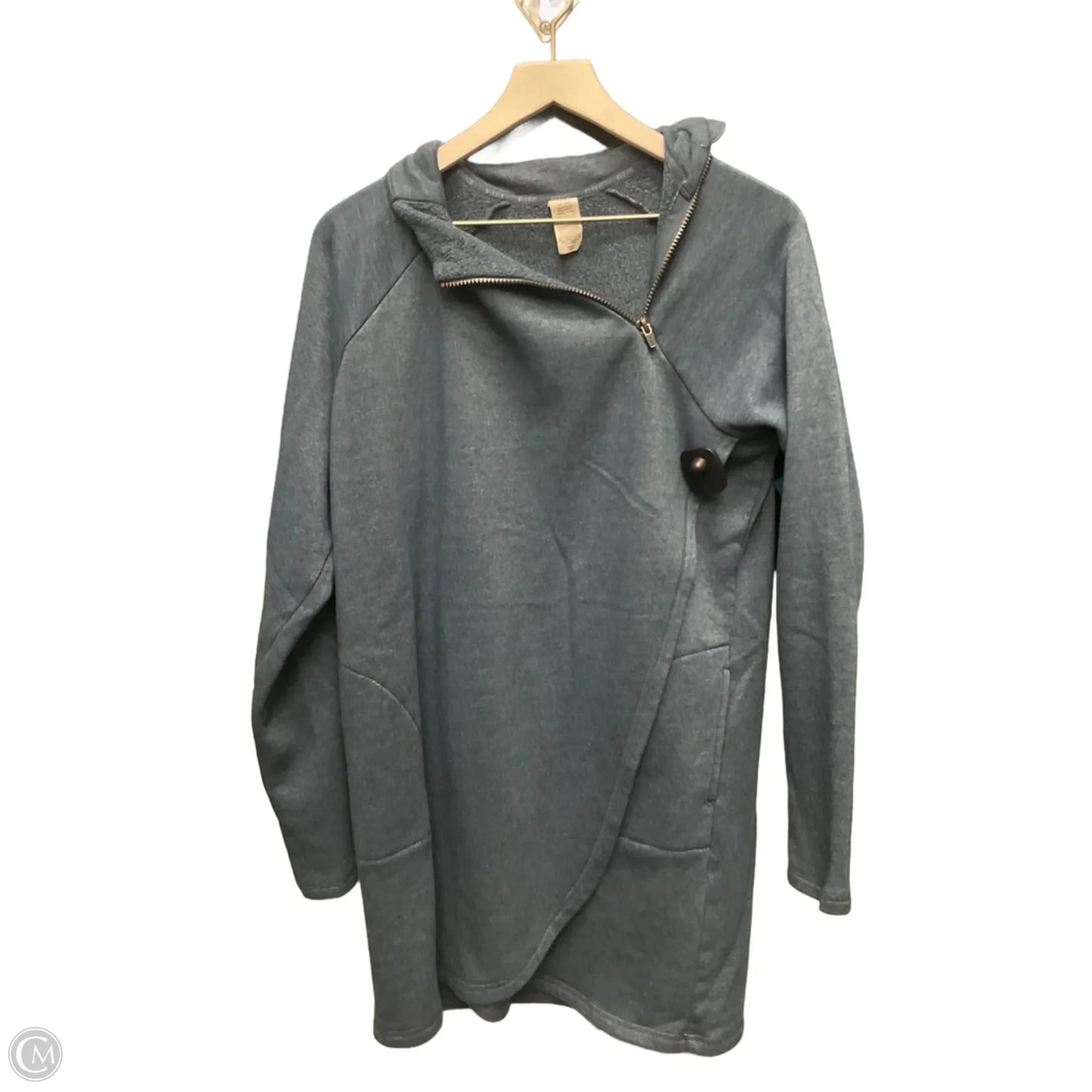 Athletic Jacket By Rbx In Blue, Size: L