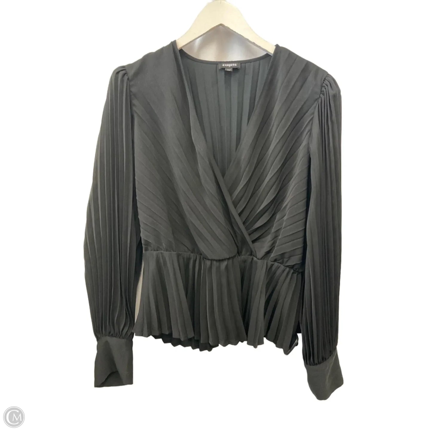 Top Long Sleeve By Express In Black, Size: L