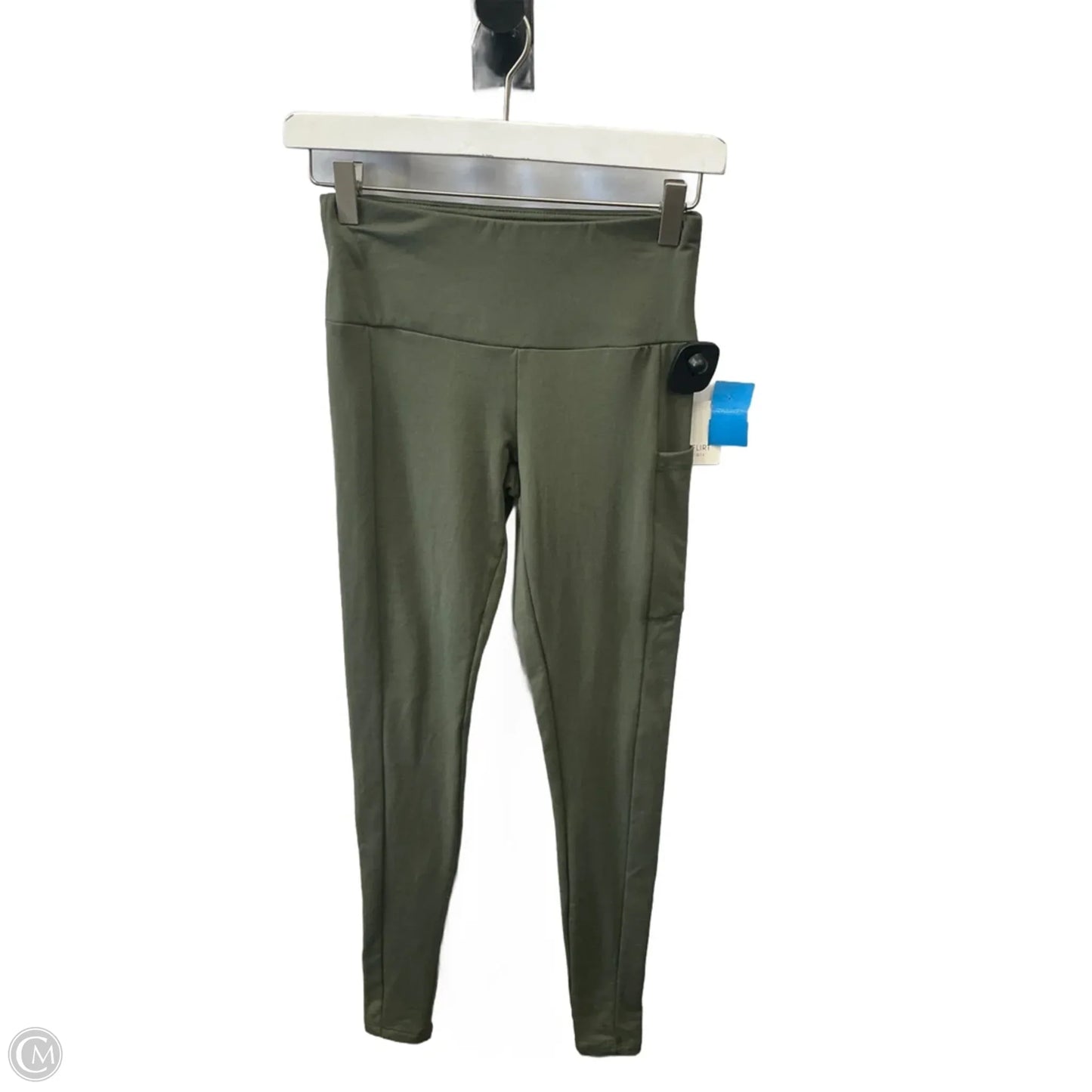 Athletic Leggings By Ultra Flirt In Green, Size: Xs