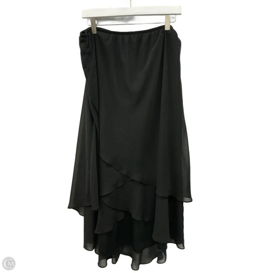 Skirt Midi By Dressbarn In Black, Size: 16