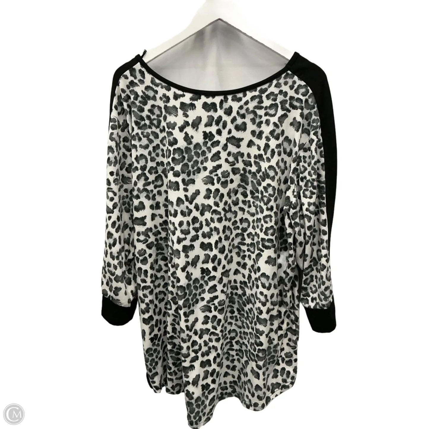 Top 3/4 Sleeve By Clothes Mentor In Animal Print, Size: 3x