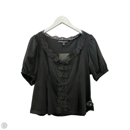 Top Short Sleeve By Marc New York In Black, Size: L