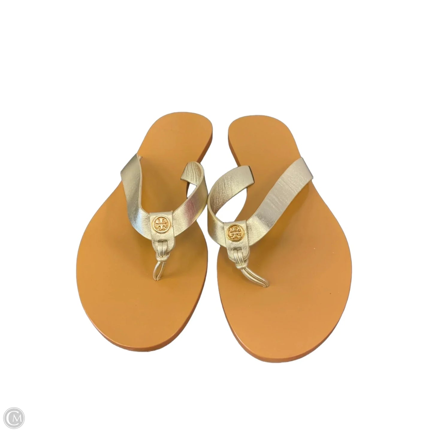 Sandals Designer By Tory Burch In Gold, Size: 8.5