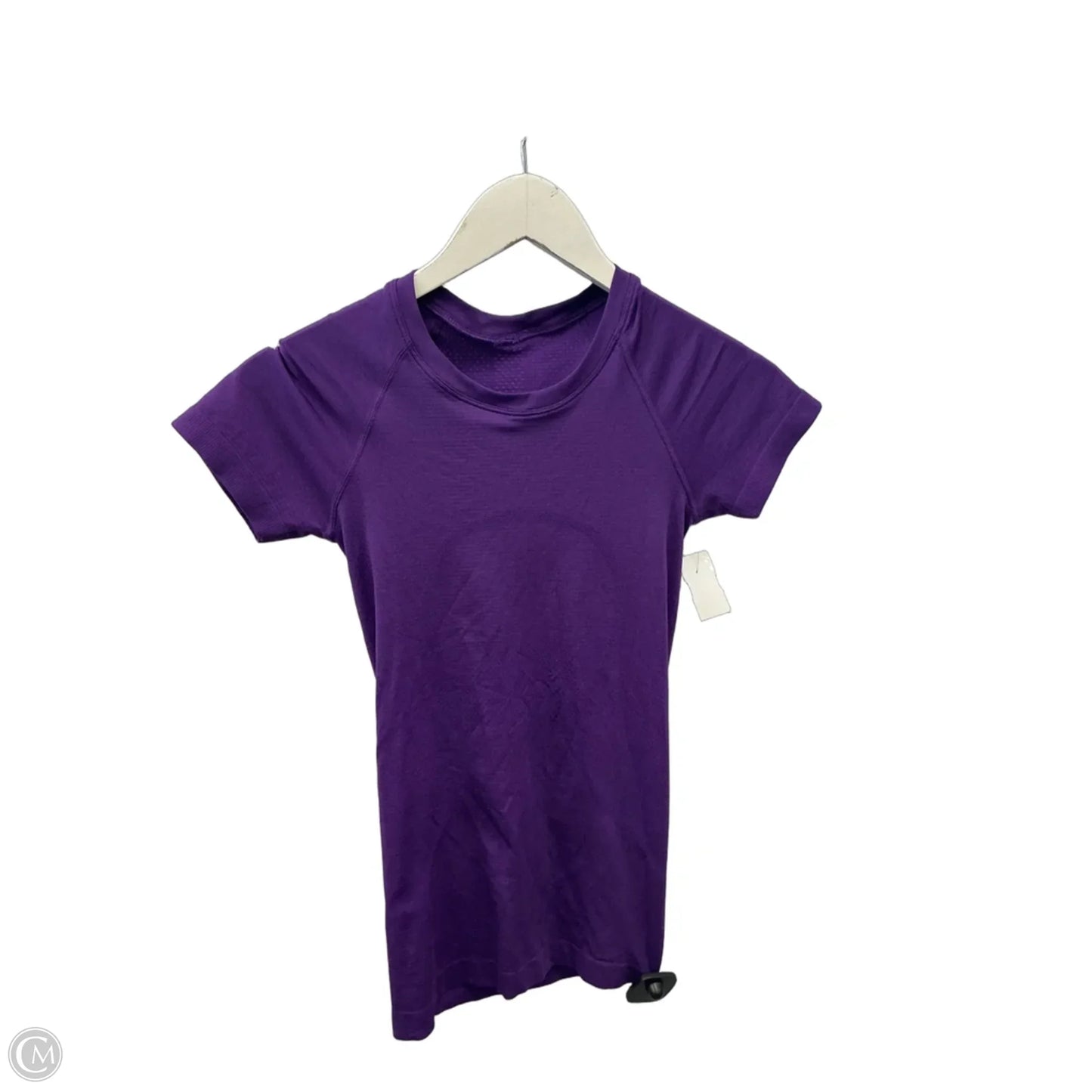 Athletic Top Short Sleeve By Lululemon In Purple, Size: 2