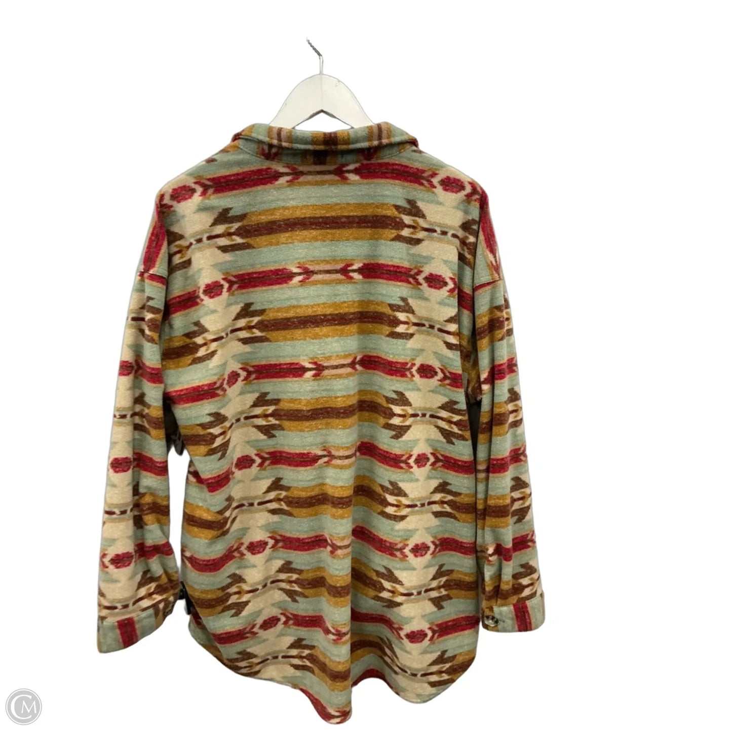 Jacket Shirt By Maurices In Tan, Size: Xl