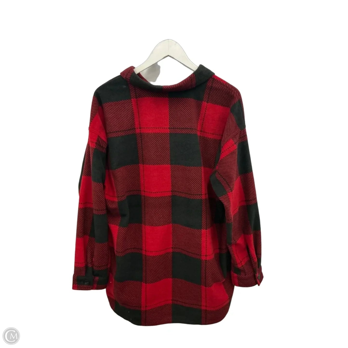 Jacket Shirt By Maurices In Red, Size: Xxl