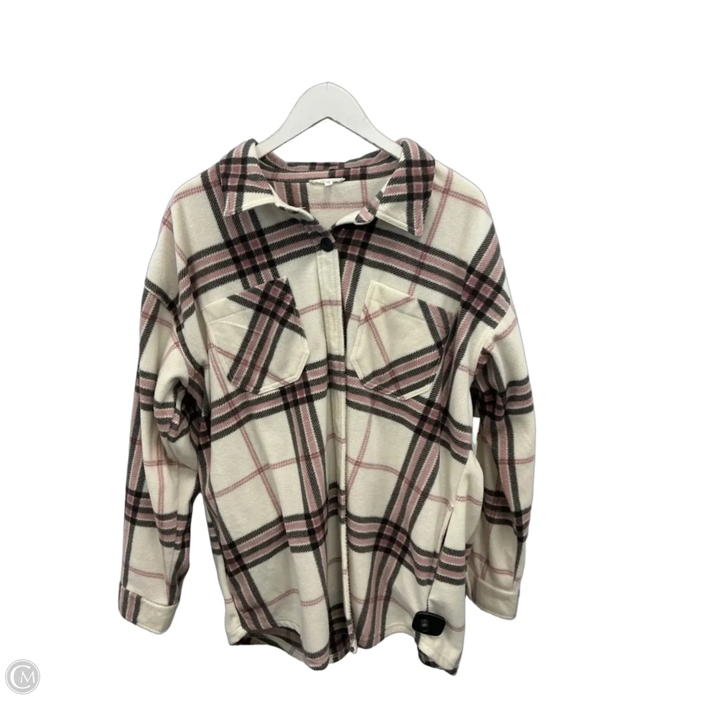 Jacket Shirt By Maurices In Pink, Size: Xxl