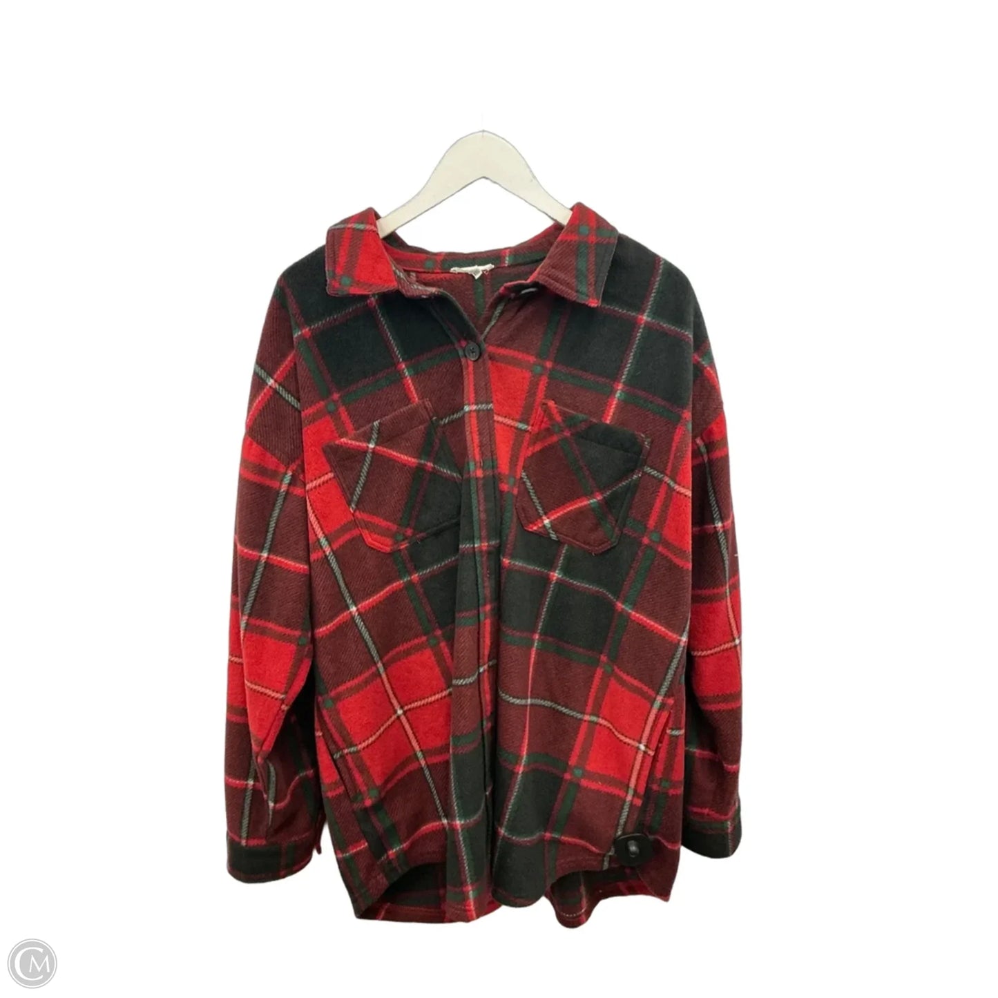 Jacket Shirt By Maurices In Red, Size: Xxl