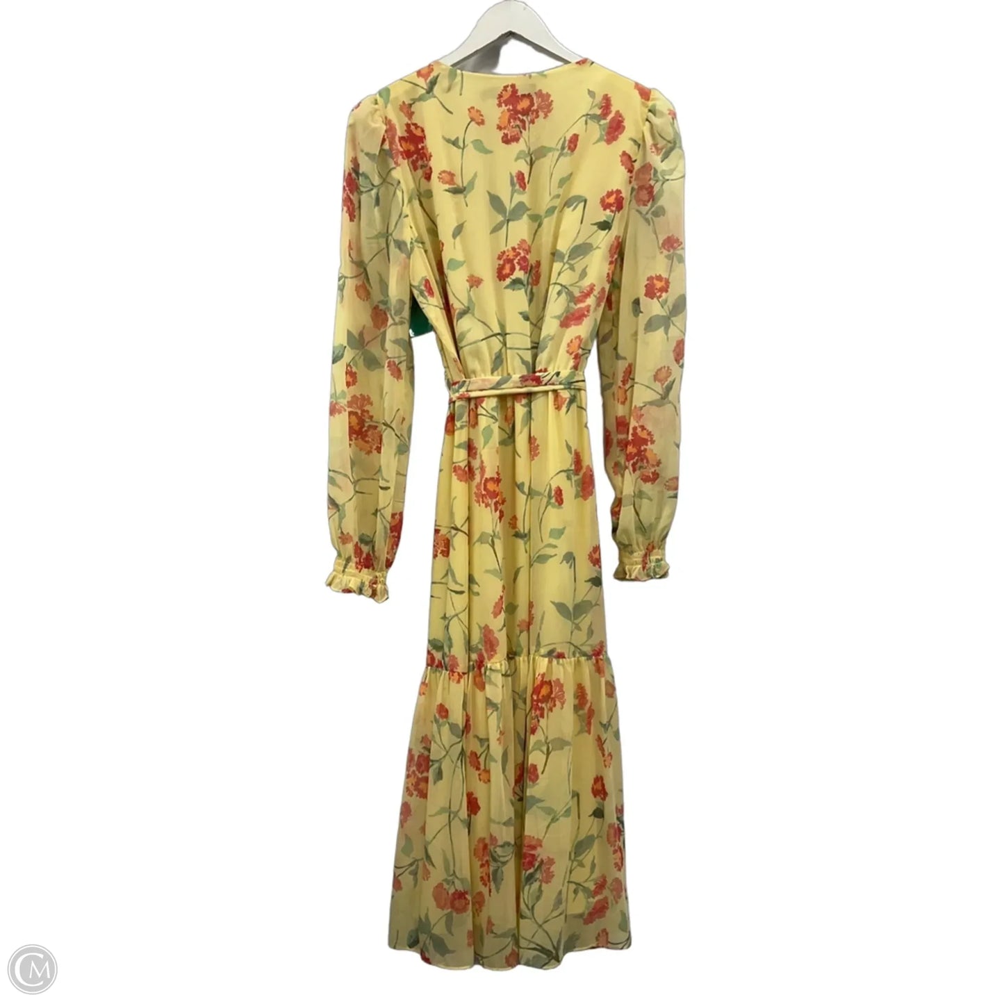 Dress Casual Midi By Lauren By Ralph Lauren In Yellow, Size: 10