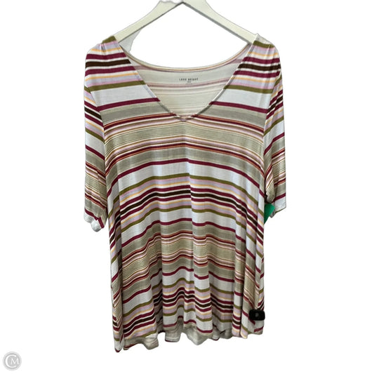 Top Short Sleeve By Lane Bryant In Multi-colored, Size: 3x