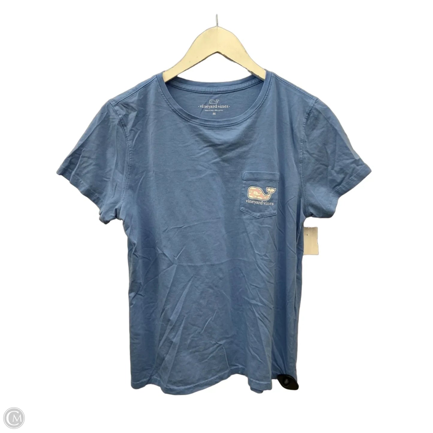 Top Short Sleeve By Vineyard Vines In Blue, Size: M