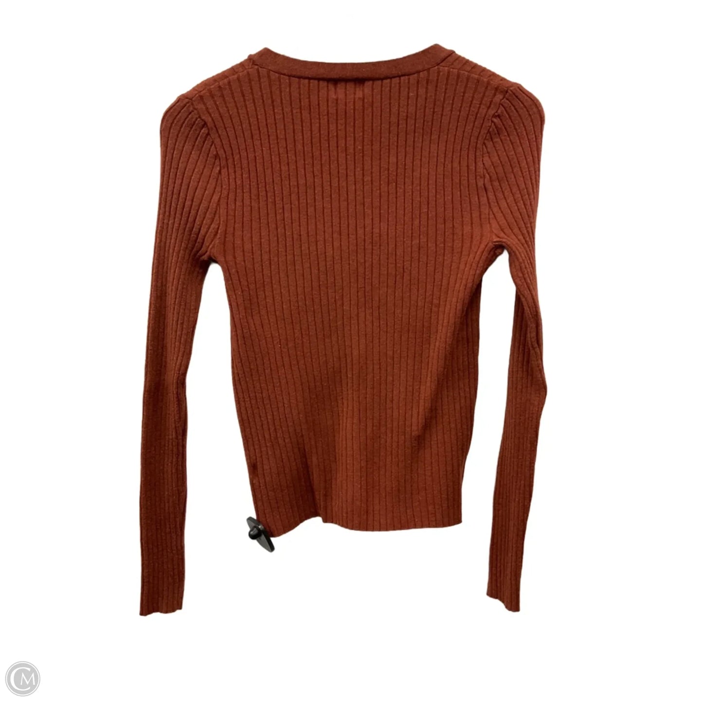 Sweater Cardigan By A New Day In Orange, Size: S