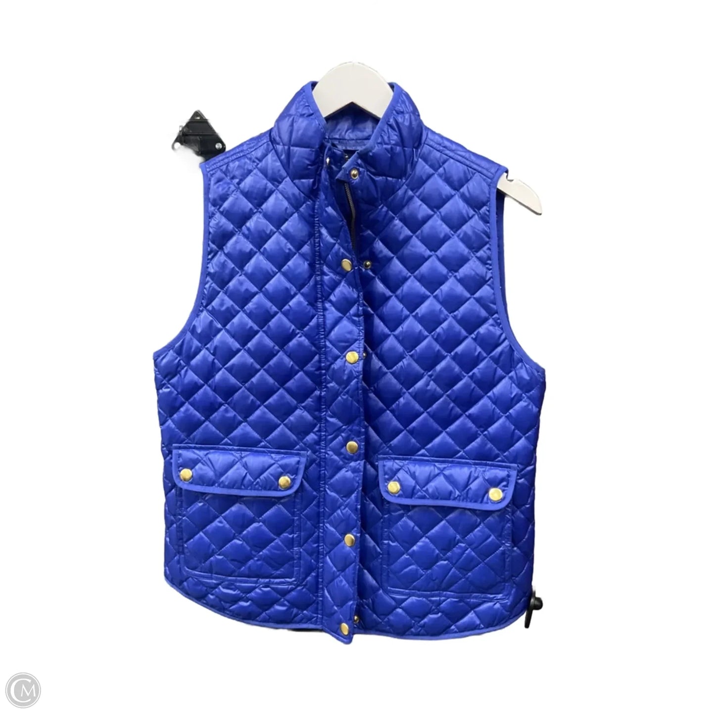 Vest Puffer & Quilted By J. Crew In Blue, Size: S