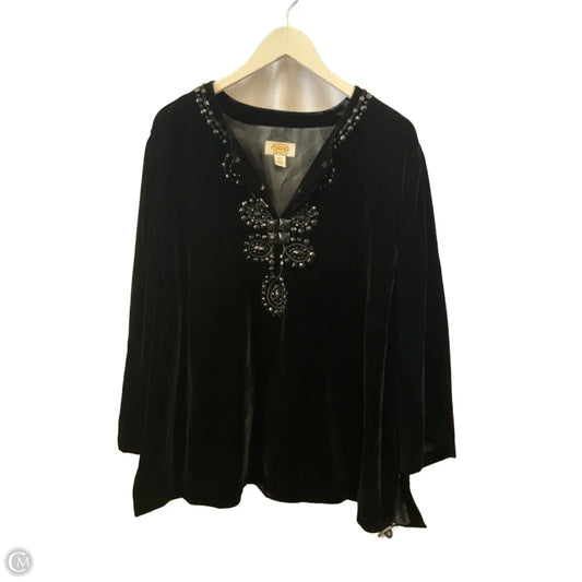 Top Long Sleeve By Talbots In Black, Size: 30