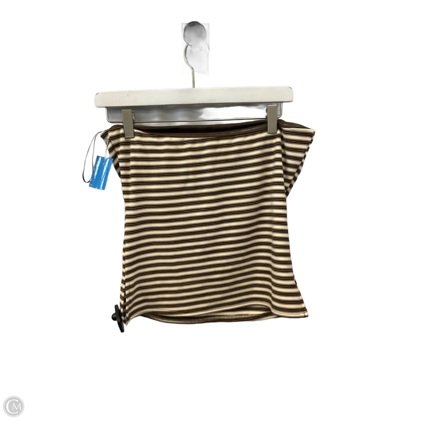 Lounge Set Pants By Bailey Rose In Cream & Tan, Size: M