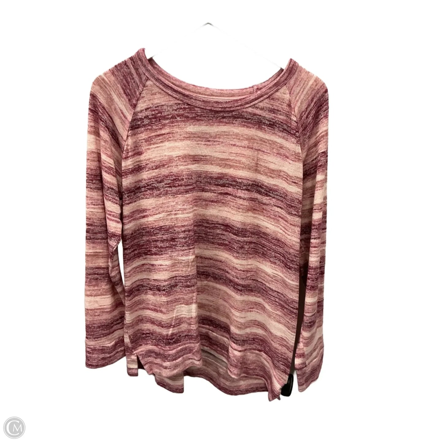 Top Long Sleeve Basic By Sonoma In Pink, Size: L