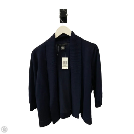 Sweater Cardigan By 89th And Madison In Navy, Size: 1x